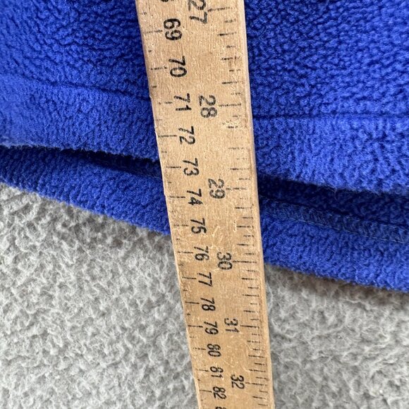 Vintage L.L. Bean Full Zip Blue Fleece Hoodie Jacket Women’s Medium Blue - Picture 6 of 8